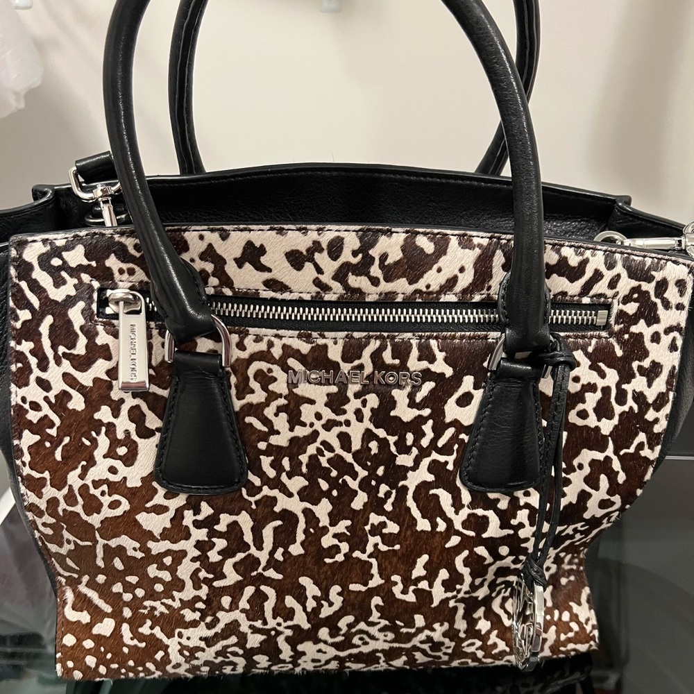 Michael Kors calf hair shoulder bag